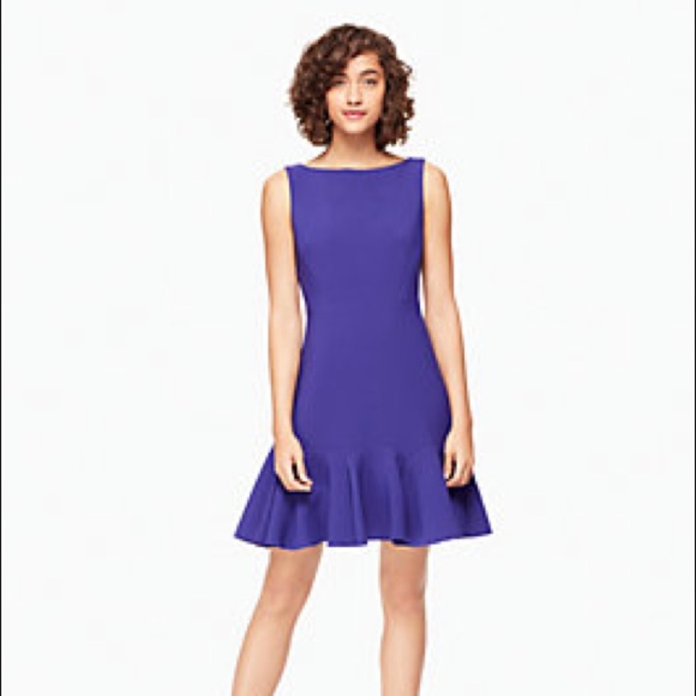 Kate Spade Crepe Flounce Dress